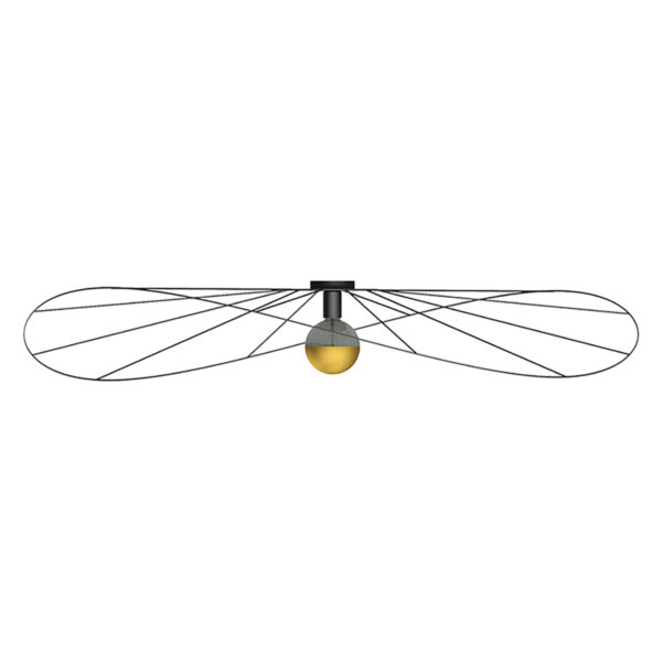Wall lamp / Ceiling lamp ESKOLA 140 black