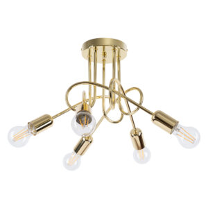 Chandelier SUPEŁ 5 gloss gold