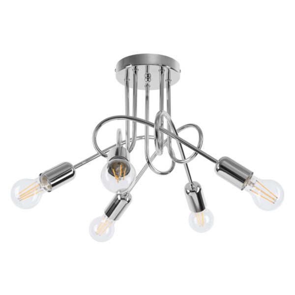 Chandelier SUPEŁ 5 chrome