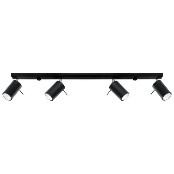 Ceiling lamp RING 4L black
