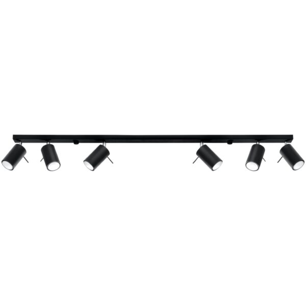 Ceiling lamp RING 6L black