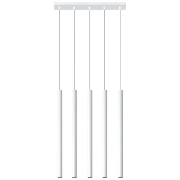 Pendant lamp PASTELO 5 white