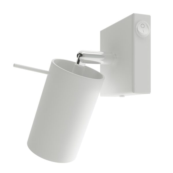 Wall lamp RING white with a switch
