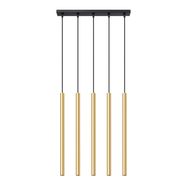 Pendant lamp PASTELO 5L polished gold