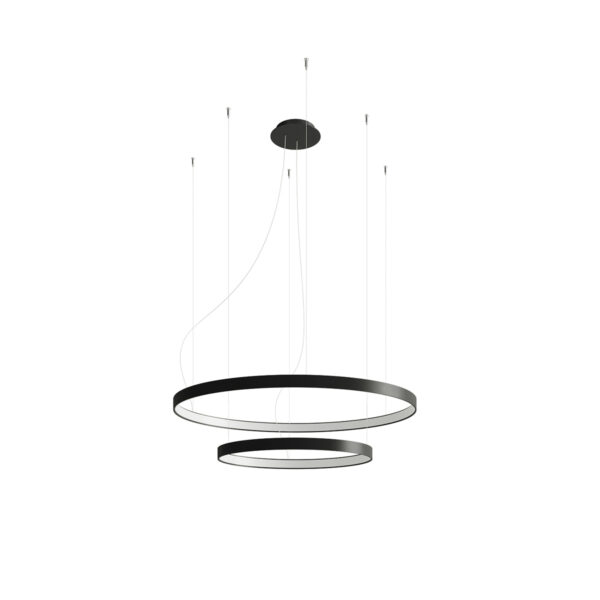 Chandelier RIO 2 55/78 black LED 4000K