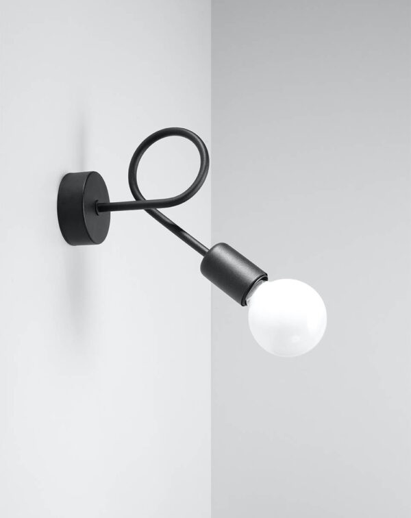 Wall lamp SUPEŁ black